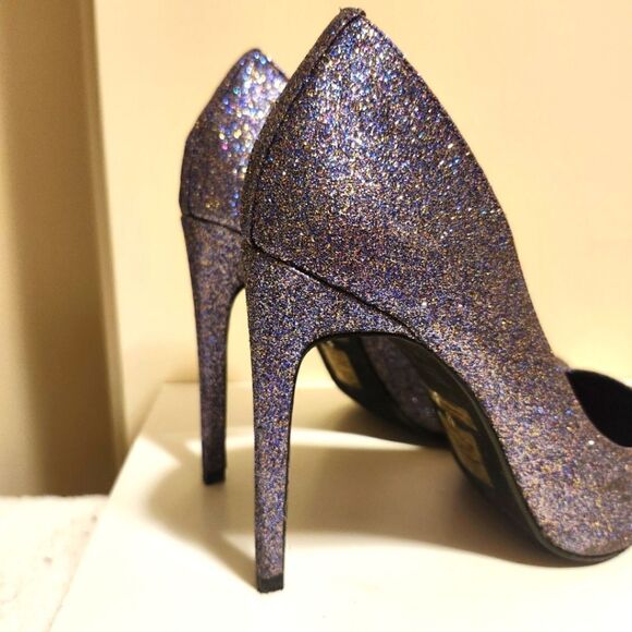 Jeffrey Campbell Purple Glitter Stiletto Pumps sz.9 Ret. $179 Worn once! - Picture 6 of 9